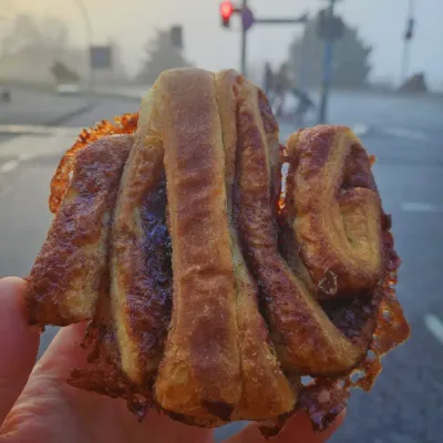 Veganes Franzbrötchen aus der Buttercrumbs Bakery