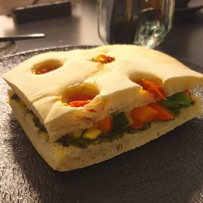 Focaccia im Café Gegenvind